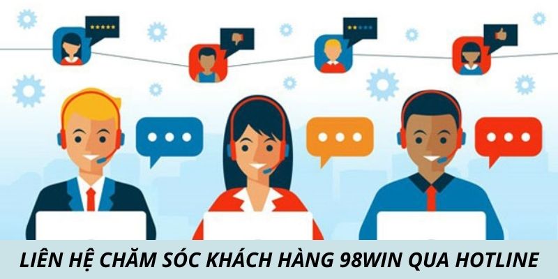 Liên hệ chăm sóc khách hàng 98win qua hotline